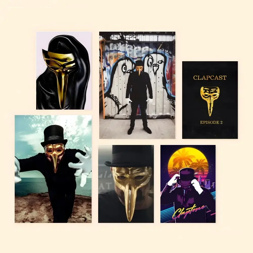 Music C-claptone Poster Waterproof HD Wall Art Decal Self-Adhesive Aesthetic Decor For Home Living