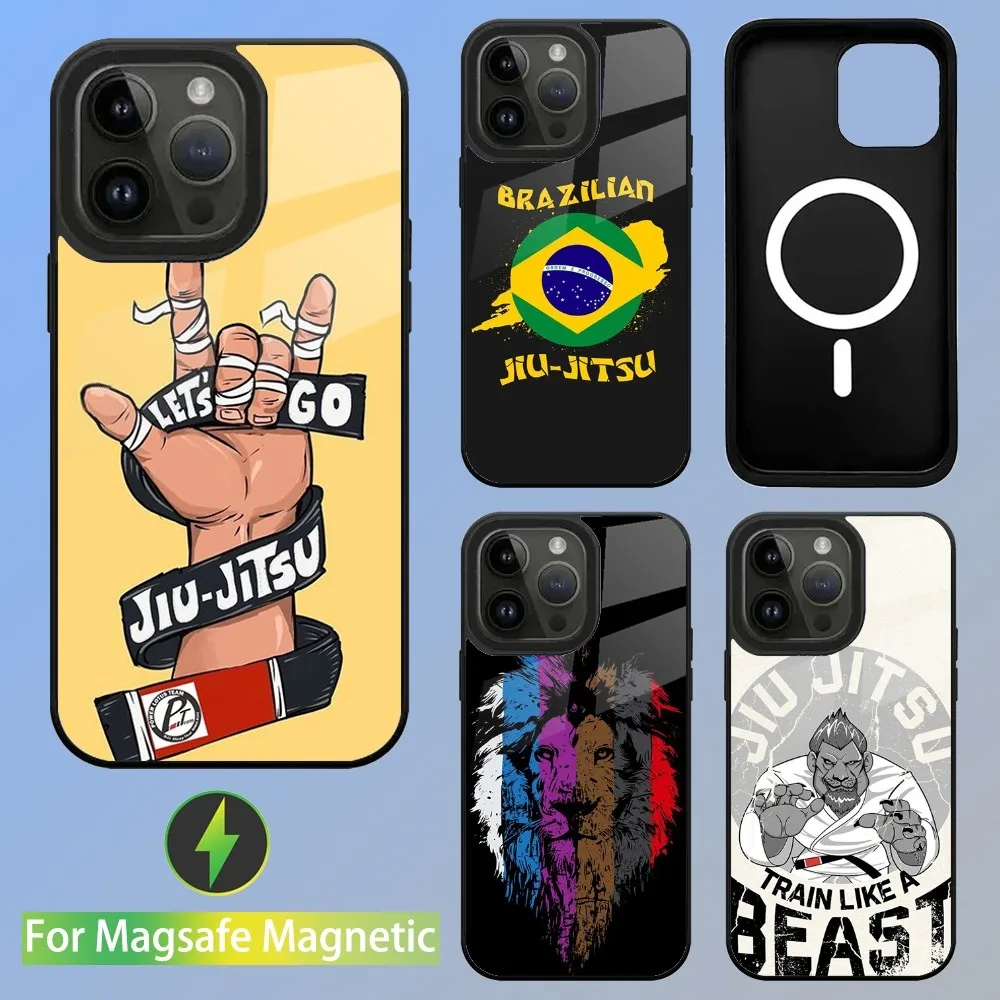 

BJJ Brazilian Jiu Jitsu Phone Case For iPhone 15,14,13,12,11,Plus,Pro,Max Mini Magsafe Magnetic Wireless Charging