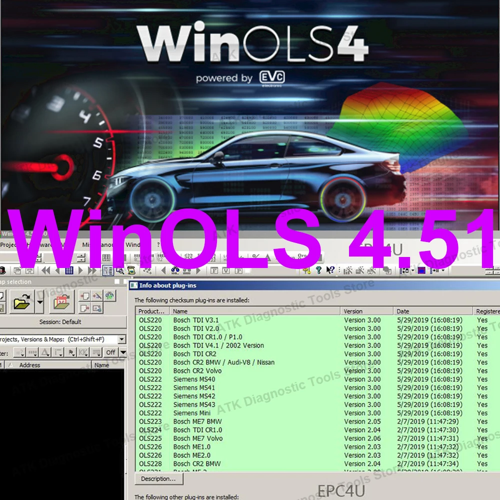 

Car software WinOLS 4.51 With Plugins Vmwar 2021 Damos +ECM TITANIUM+ IMMO SERVICE Tool + Video Guide Car ECU Remapping lessons