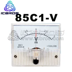 85C1 Pointer Type DC Positive And Negative Voltmeter 5V 10V 15V 20V 30V 50V 100V 150V 250V