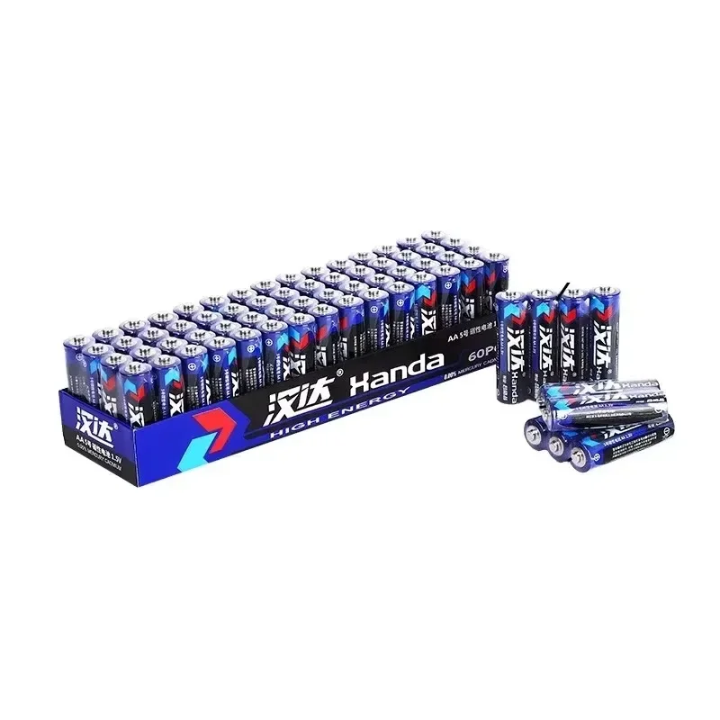 Disposable Carbon Zinc Manganese Dry Battery 60 Cells AA 1.5V 90mAh Suitable for Remote Control LED Light Bar Wall Clock, Etc.