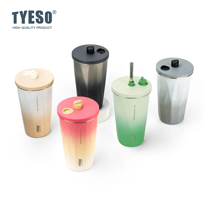 TYESO TS-8848A/TS-8848B 304 stainless steel insulated cup, vacuum insulated and cold insulated portable coffee cup