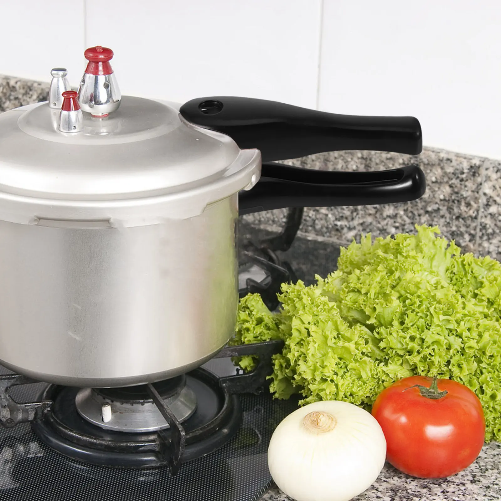 

2Pcs Universal Bakelite Pressure Cooker Handle Replacement Scald-Proof Nonslip Grip Easy Install for Pots Pans Induction Cookers