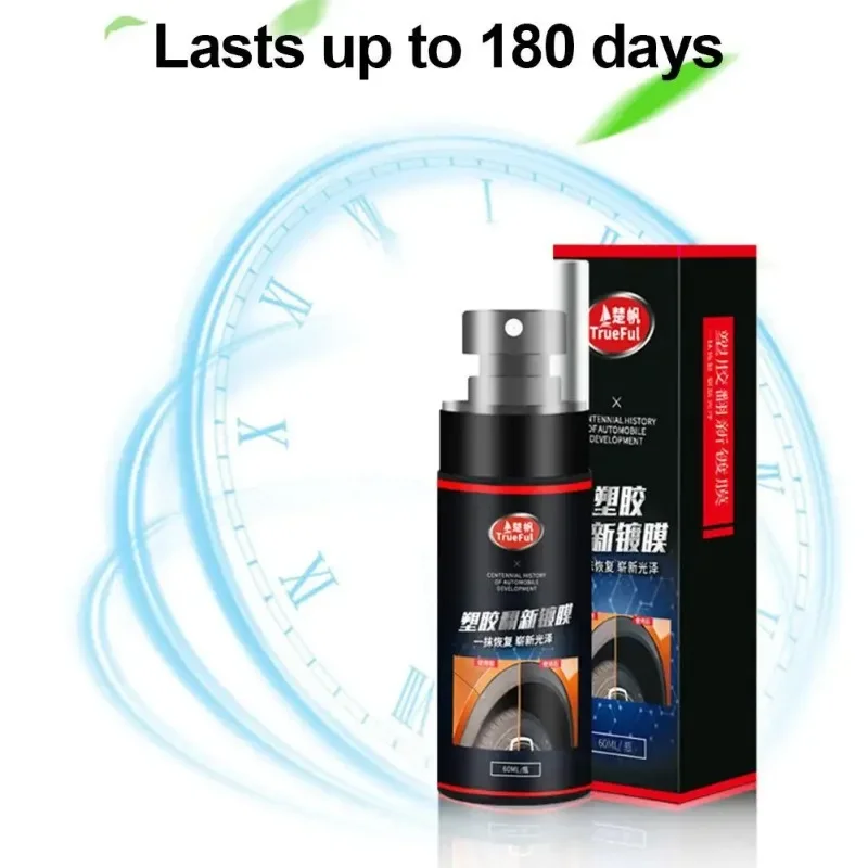 Leather Coating Spray Car Plastic Repair Polishing Coating Spray Back To Black Gloss Long-lasting Plastic Refurbishment Liquid