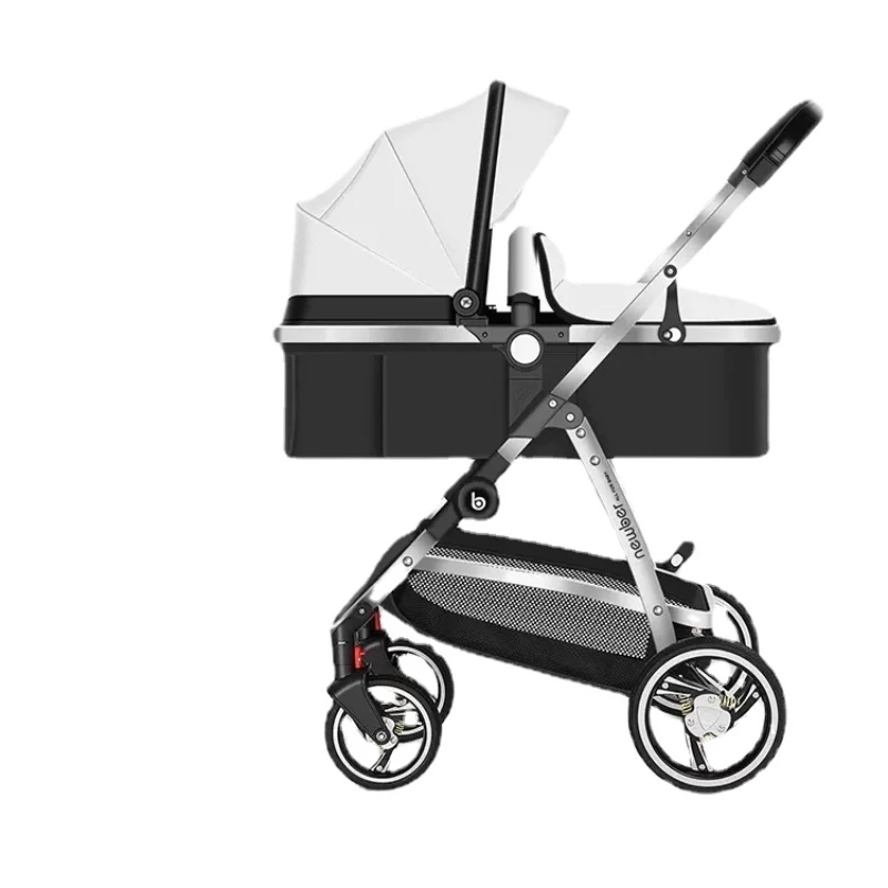 

HXL Baby Stroller Lightweight Folding Sitting Lying High Landscape Two-Way Trolley