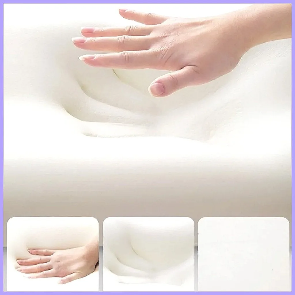 Orthopedic Memory Foam Wedge Pillow for Legs & Knees, Ergonomic Cushion Support for Sleeping, Detachable Soft Bed