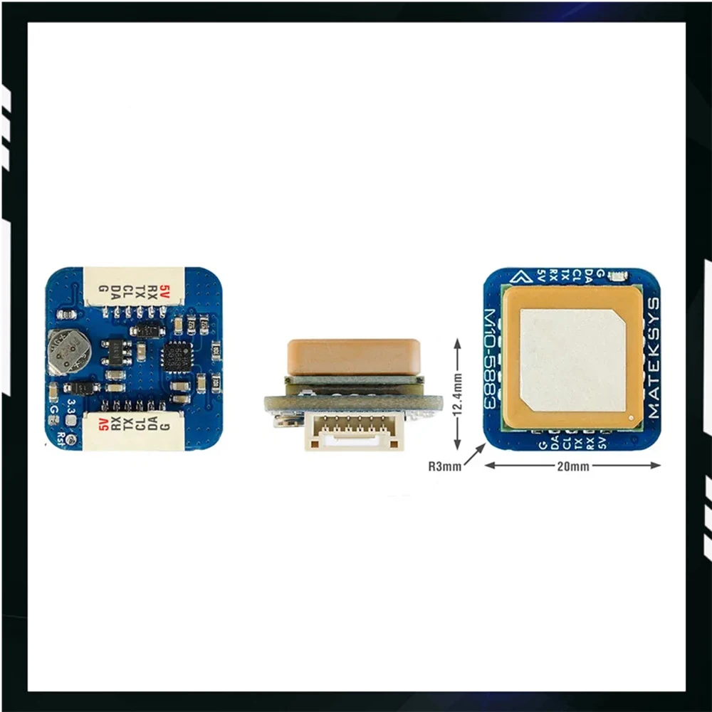 Matek Systems GNSS M10Q-5883  M10 GPS with Compass QMC5883L Module Digital AirSpeed 4~9V For FPV Racing Drone