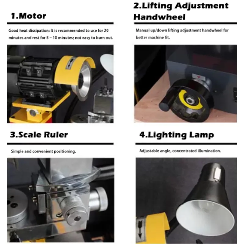 Electric Knife Grinder 380V Turning Tool Sharpening Machine Welding Boring Inserts Tool Equipment Turning Grinding Customized