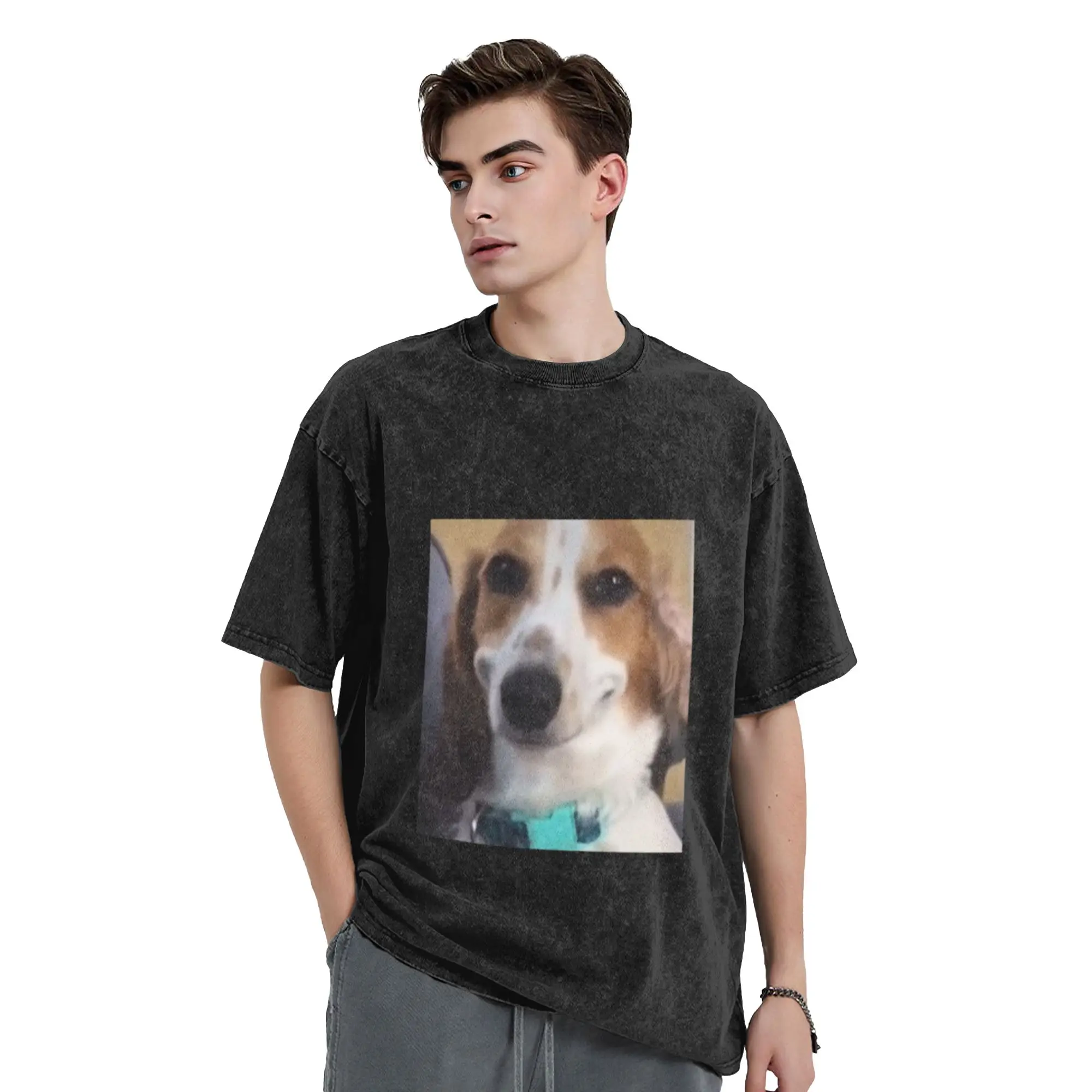 Funny Bad Beagle dog meme Classic Stylish A T-Shirt Oversized Short Sleeve Men's Women's Cotton Tees Tops