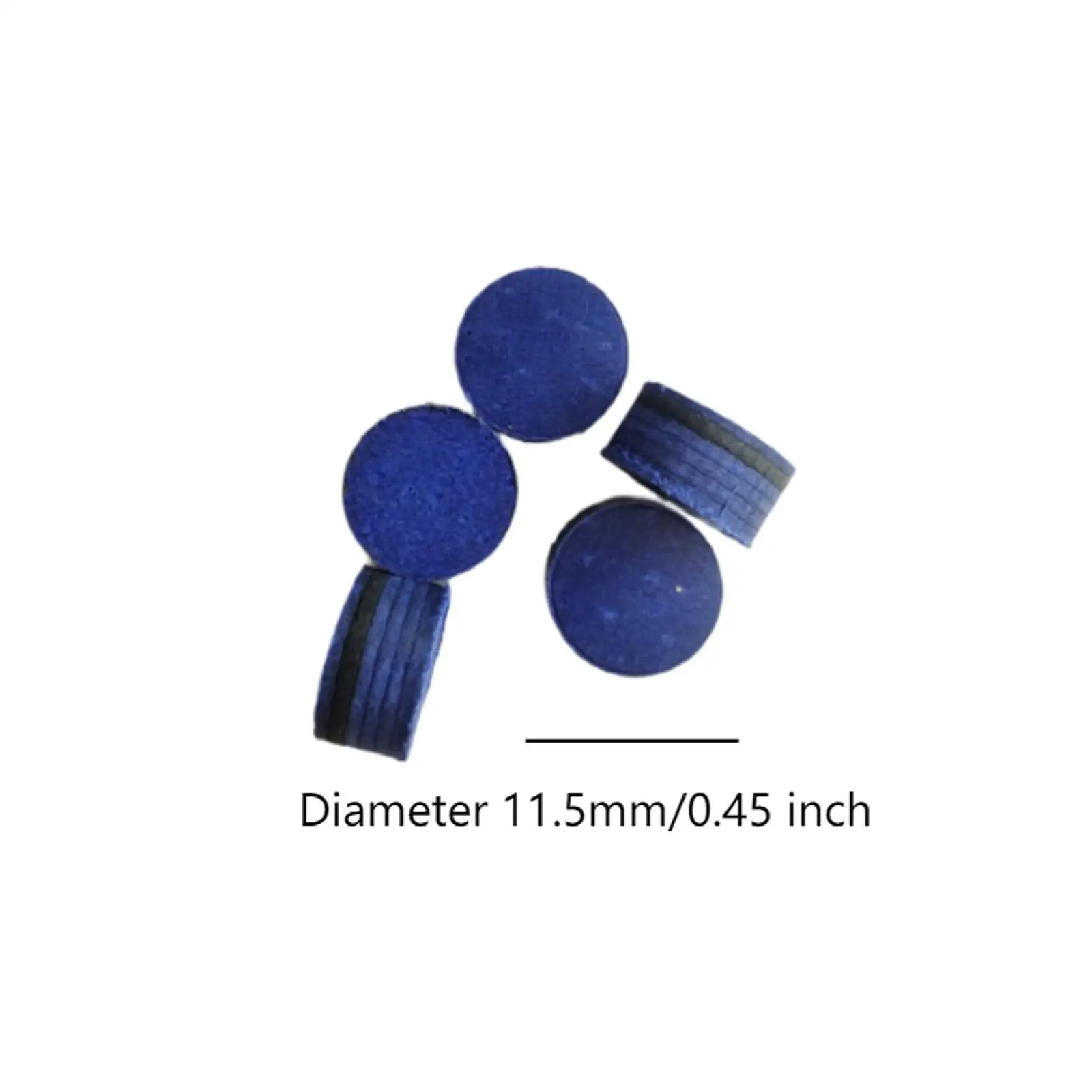 

5x Pool Cue Tips Billiards Cue Tips Pool Tip Leather Soft Hardness 6 Layers