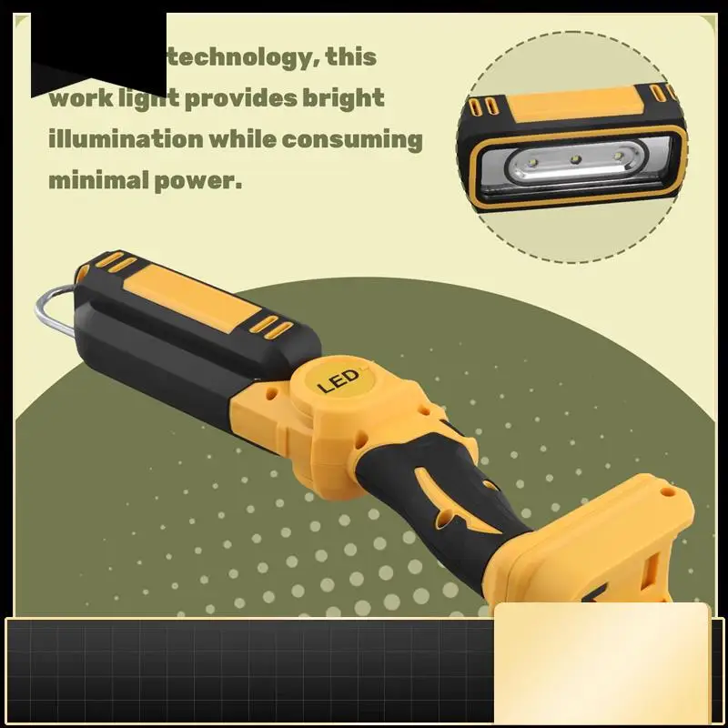 

Многофункциональный складной светодиодный рабочий фонарь с электрической регулируемой яркостью для батареи 18 В-N37R