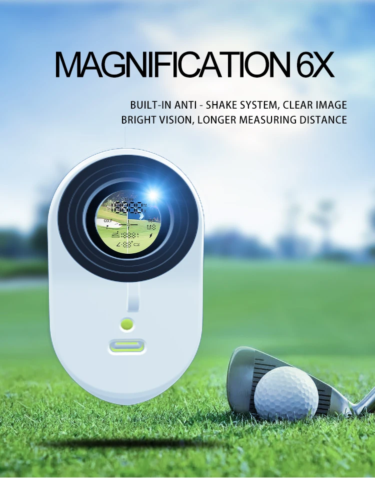 Popular Version Professional Golf Laser Rangefinder Can Measure Speed and Range Rangefinder 7x High-definition Magnification