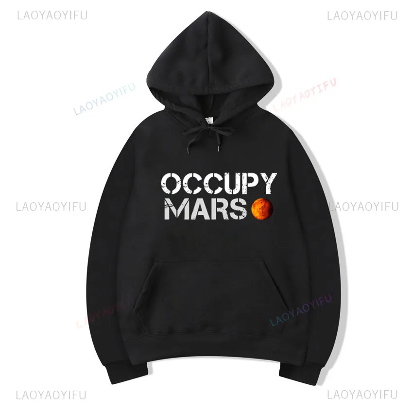 New Men's and Women's Spacex Hoodie Sweatshirt Unisex Space X Occupancy Mars Sweatshirt Hoodie Space Drop Ship