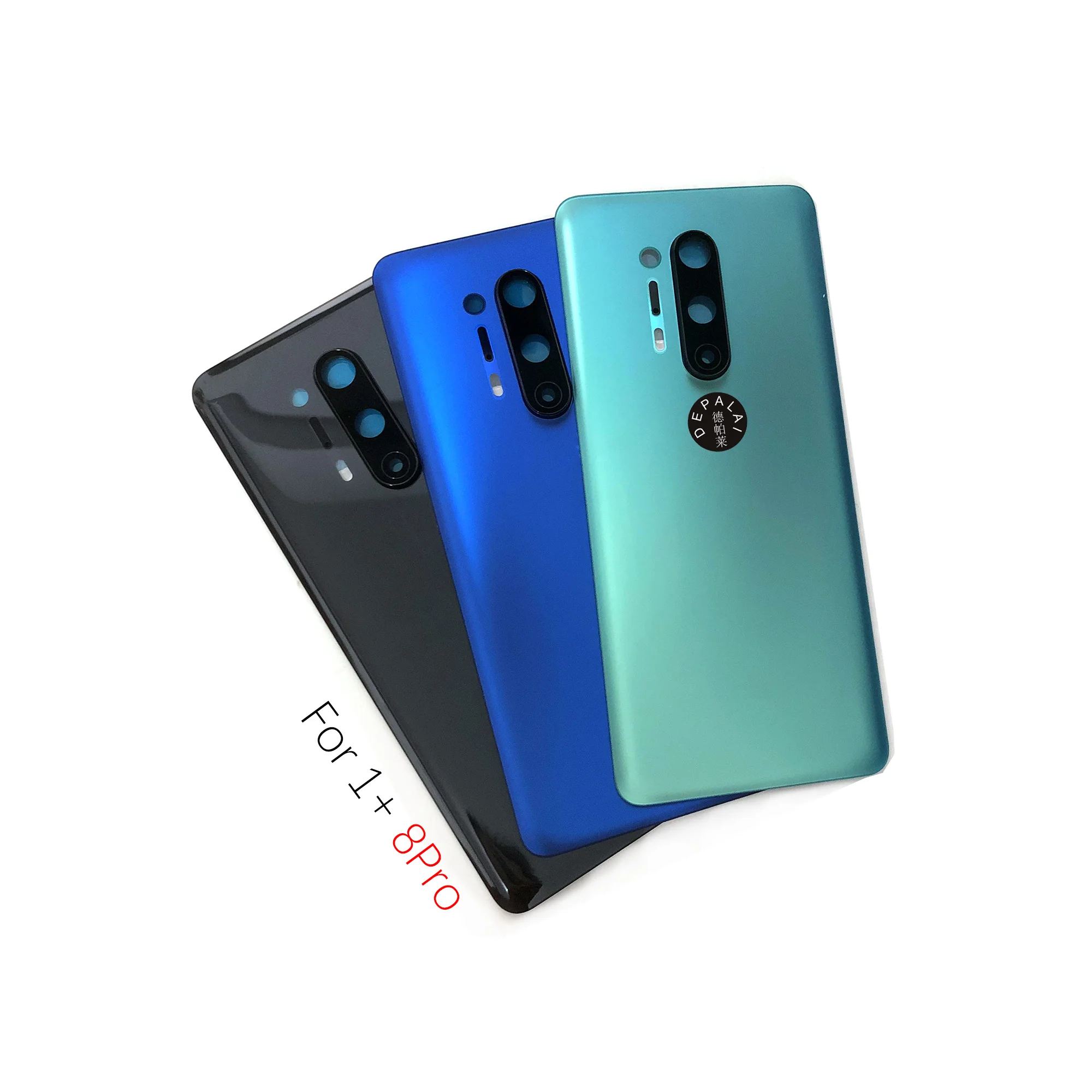 New For Oneplus 8 8Pro 1+8T 8T Battery Back Cover Housing Rear Door Case Replace Battery Cover With Camera Lens