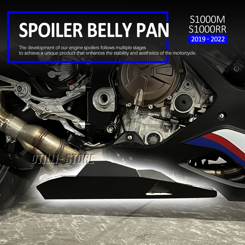 Fit For BMW M1000RR S1000RR 2019 2020 2021 2022 New Accessories Belly Pan Engine Exhaust cover Exhaust trim