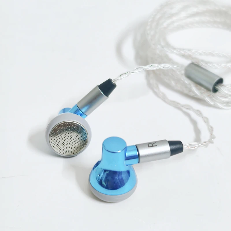 LUN SHENG Yunling 14.2mm Flat-Head Plug Wired Headphones Silver Plated Cable Head MMCX Interchangeable Cable