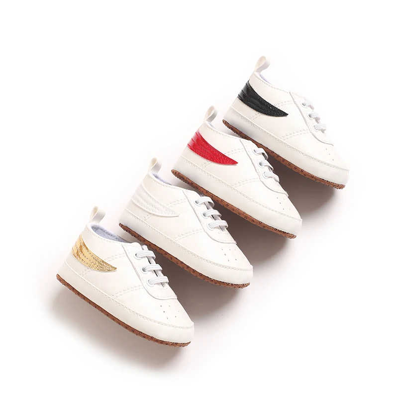 Baby-Sneaker mit weicher Sohle, Neugeborenen-Laufschuhe, rutschfeste PU-Leder-Freizeitschuhe für Kleinkinder von 0-18 Monaten, für Jungen und Mädchen. – Detail 4