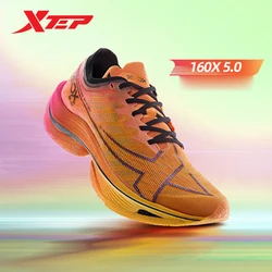 Xtep 160x 5.0 tênis de corrida profissional maratona pb placa de carbono sapato esportivo antiderrapante resistente ao desgaste 977119110004