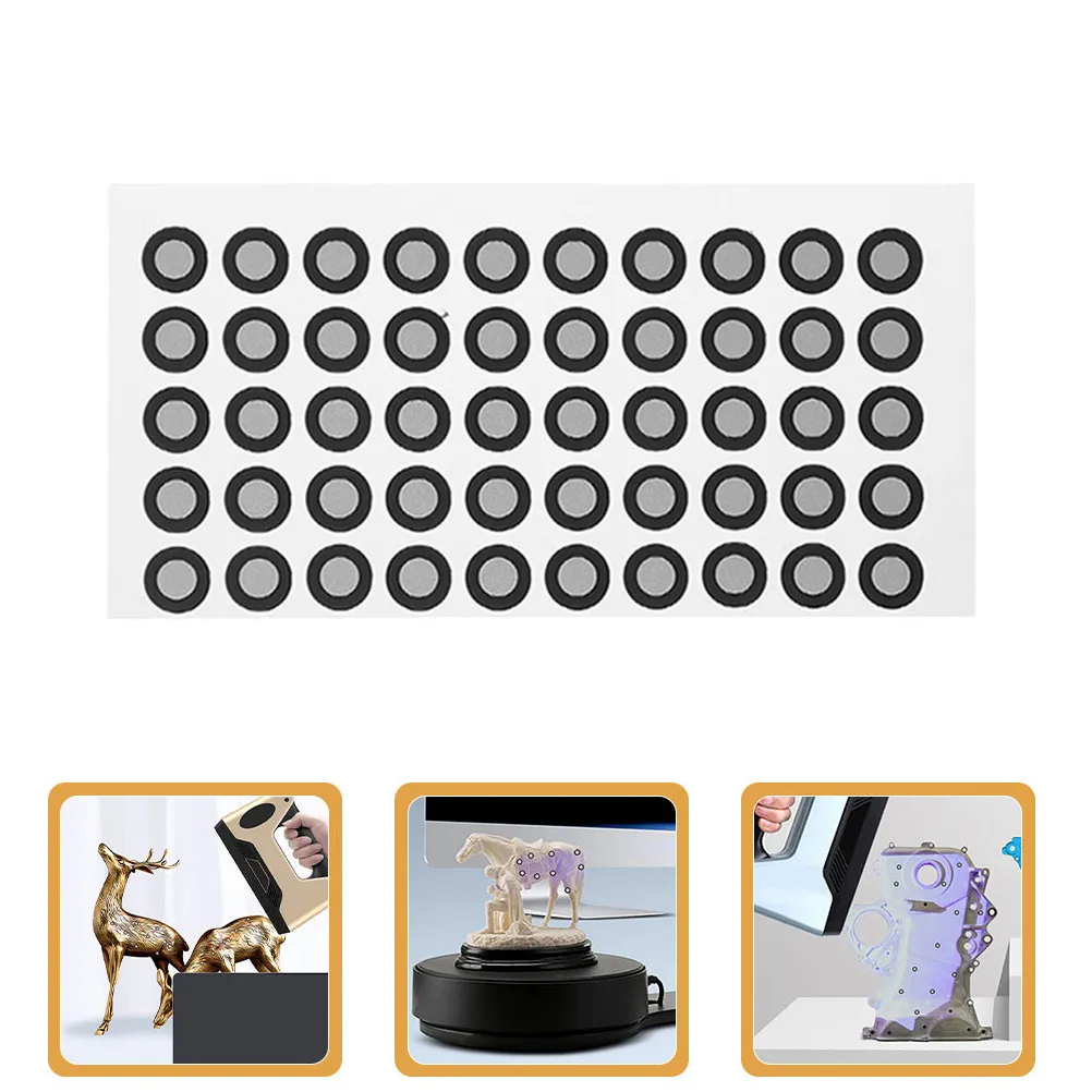 400個の3dスキャナー反射マーキングポイント超薄型耐引裂性高視認性3dトラッキングドット校正アライメント