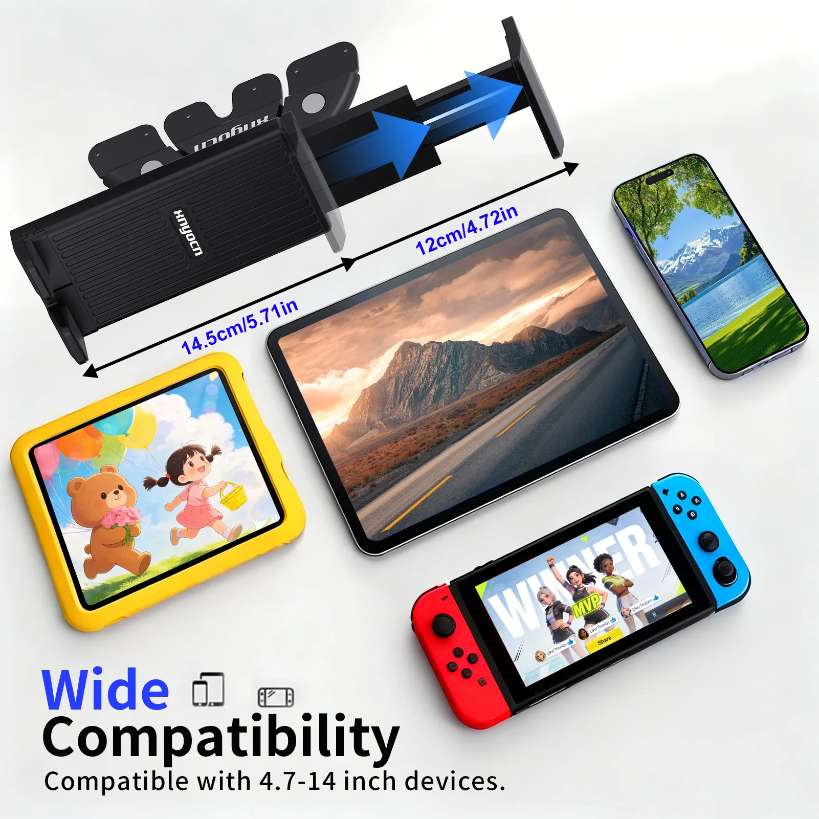 Auto-CD-Slot-Tablet-Handyhalterung Universelle Halterung für 4-14 Zoll Geräte Stabile Sicht auf dem Armaturenbrett für Navigation, Reisen und den täglichen Gebrauch – Detail 11