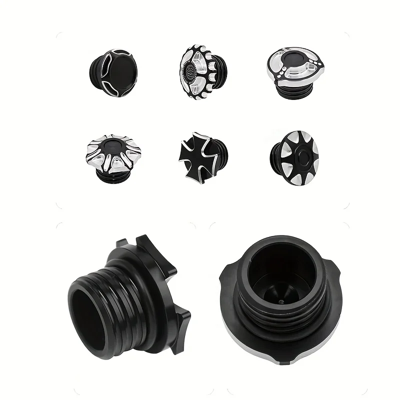 Universal Motorcycle Parts Various Shaped Fuel Tank Covers Motorcycle Fuel Tank Cap CNC Aluminum Alloy image 3