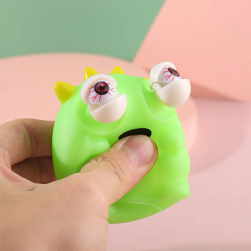 Creativo spremere cartone animato sabbiatura occhio mostro decompressione scherzi decompressione sfiato regali giocattolo K28
