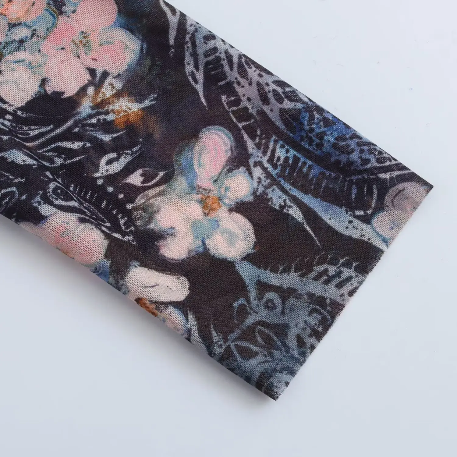 Europese en Amerikaanse dameskleding ontwerp gevoel asymmetrische zeefdruk jurk