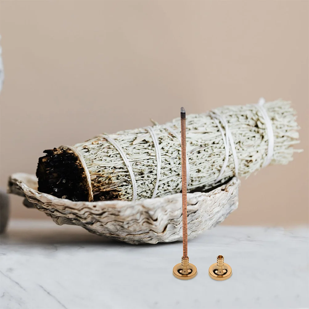 

6Pcs Brass Backflow Incense Holders Resin Burner Cone Holders Aromatherapy Home Decor for Yoga Meditation Relaxation