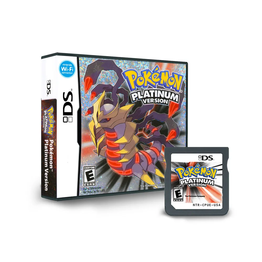 NDS Game Card Pokemon R4 Card Black Box Cartridge American English Game Diamond Pearl HeartGold SoulSilver Platinum 3DS XL 2DS