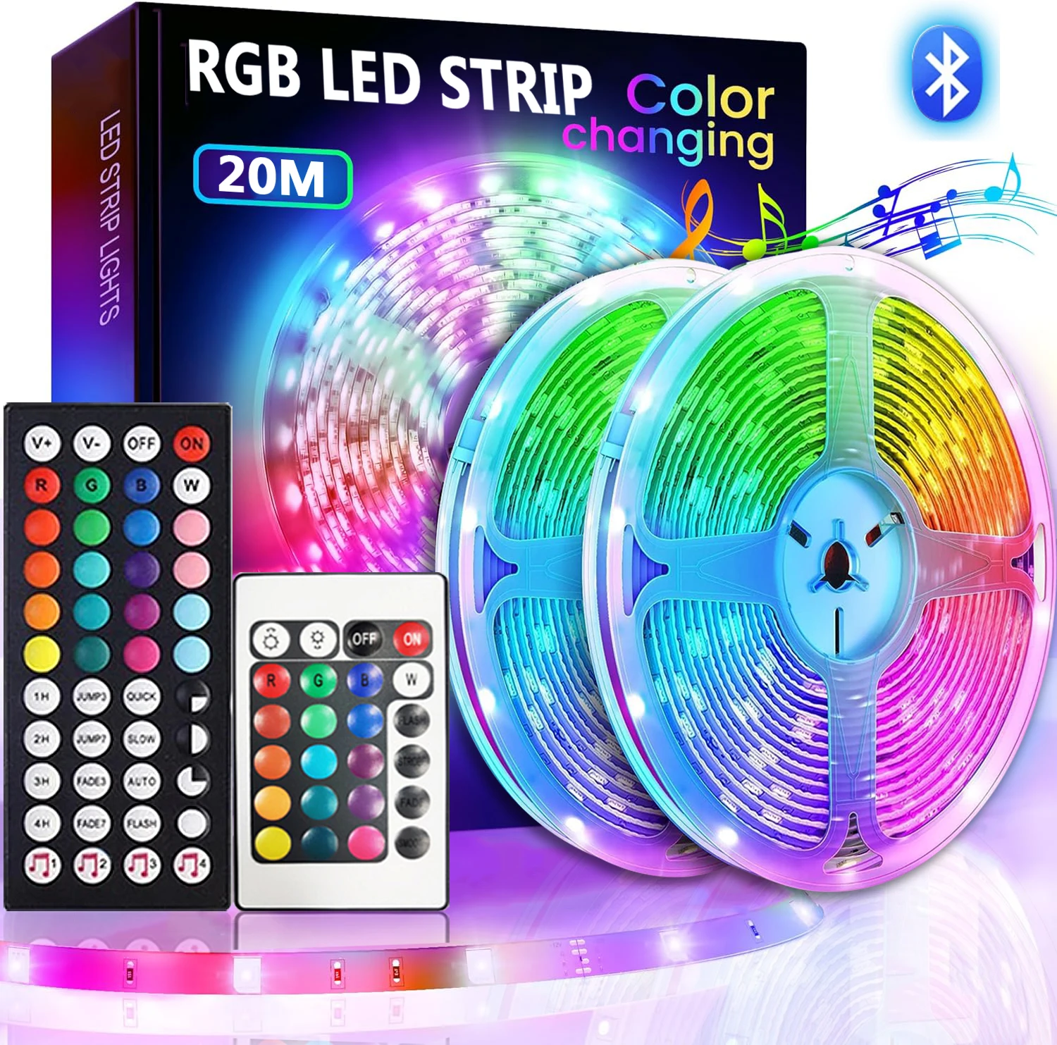 5050 RGB LED Strip Lights APP Control with Remote Flexible Ribbon 5V USB LED Lamp Tape for Room Decor TV Backlight Diode