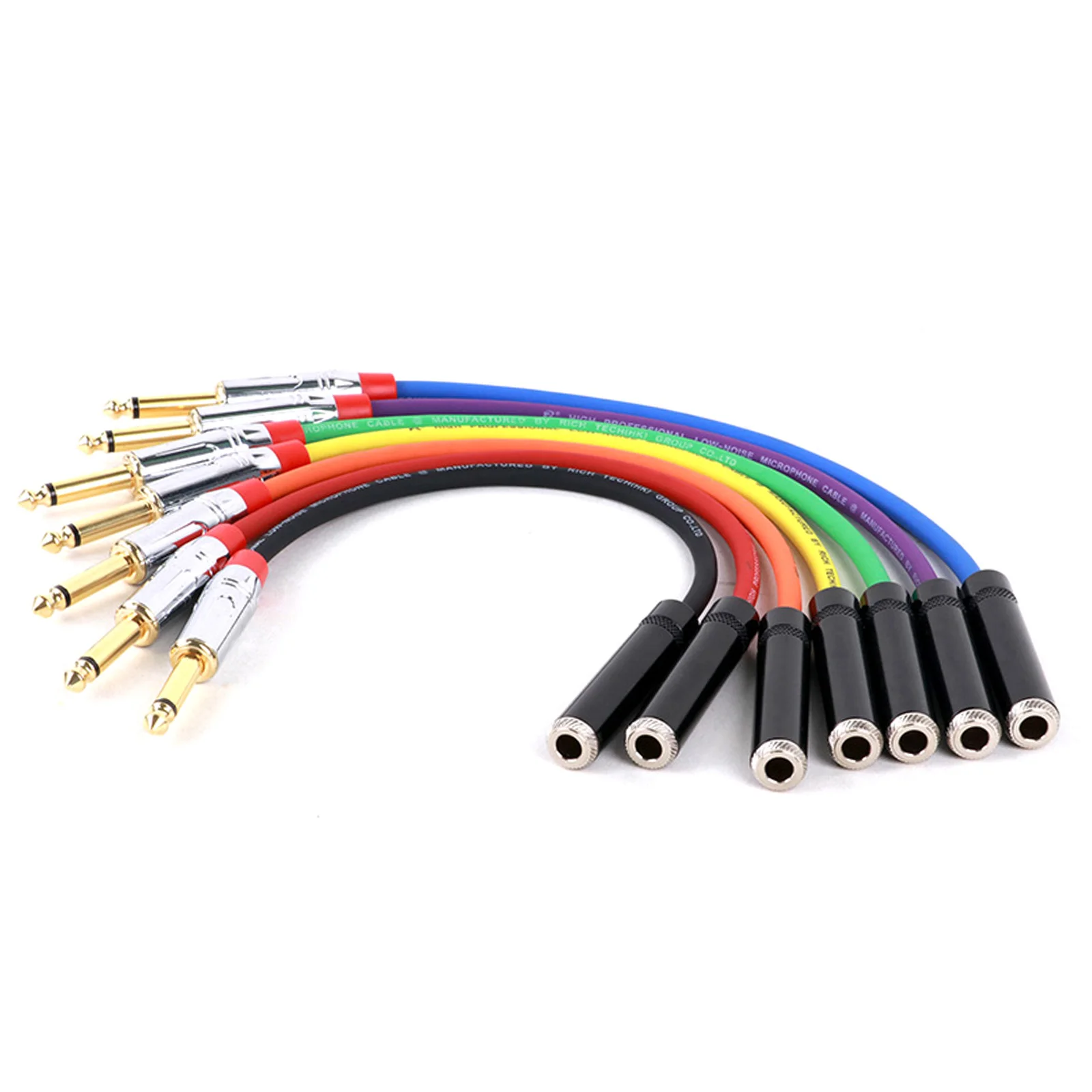 High Quality 6.35mm 1/4inch Mono Male to 6.35mm 1/4inch Stereo Female Jack Instrument Audio Cable For Electric Guitar Mixer