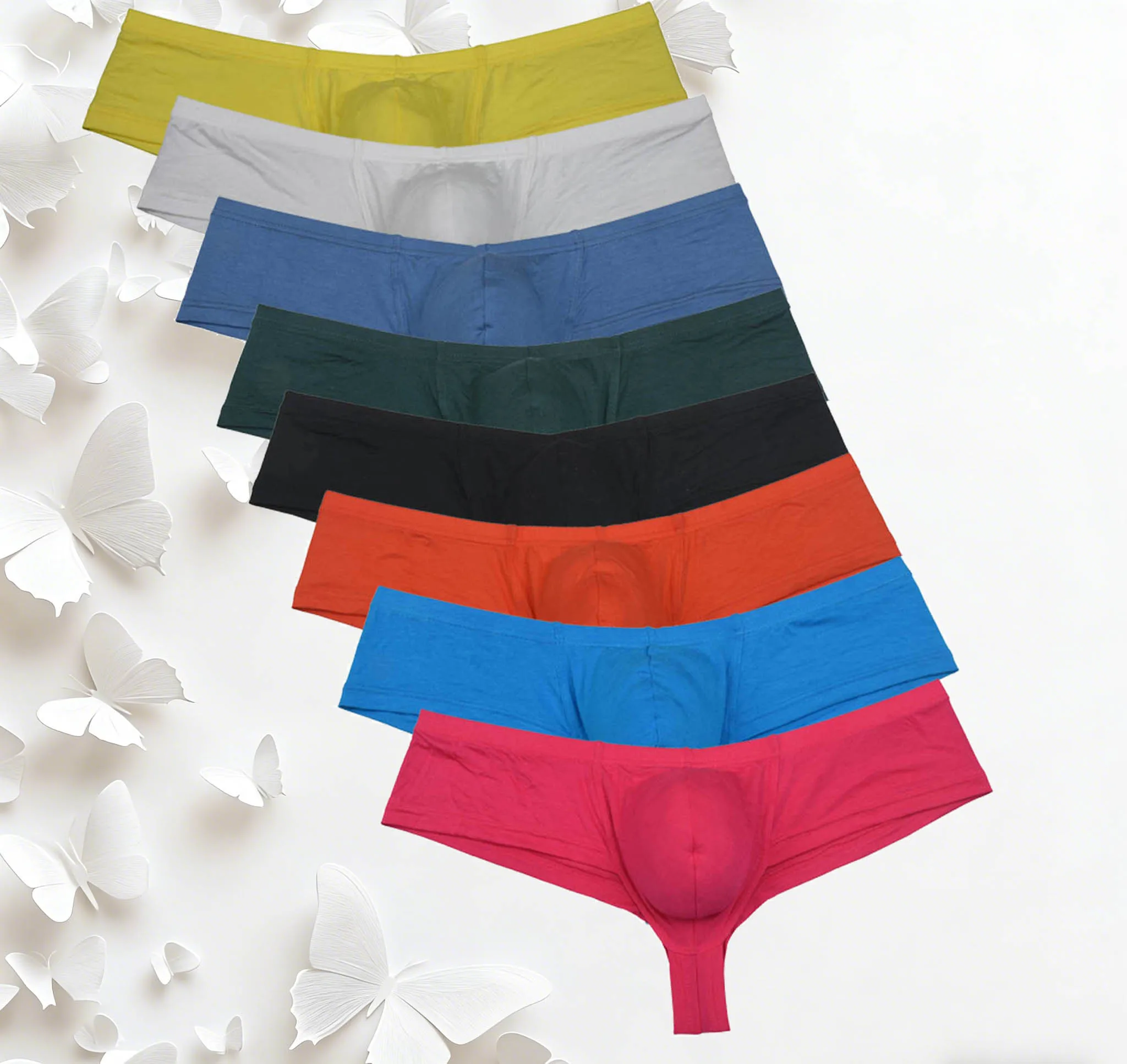 

Men's Briefs Low Waist Bikini Underwear Sexy Hipster Men Thong Underpants Enhance Pouch Briefs Comfy Solid Micro Man Underwear