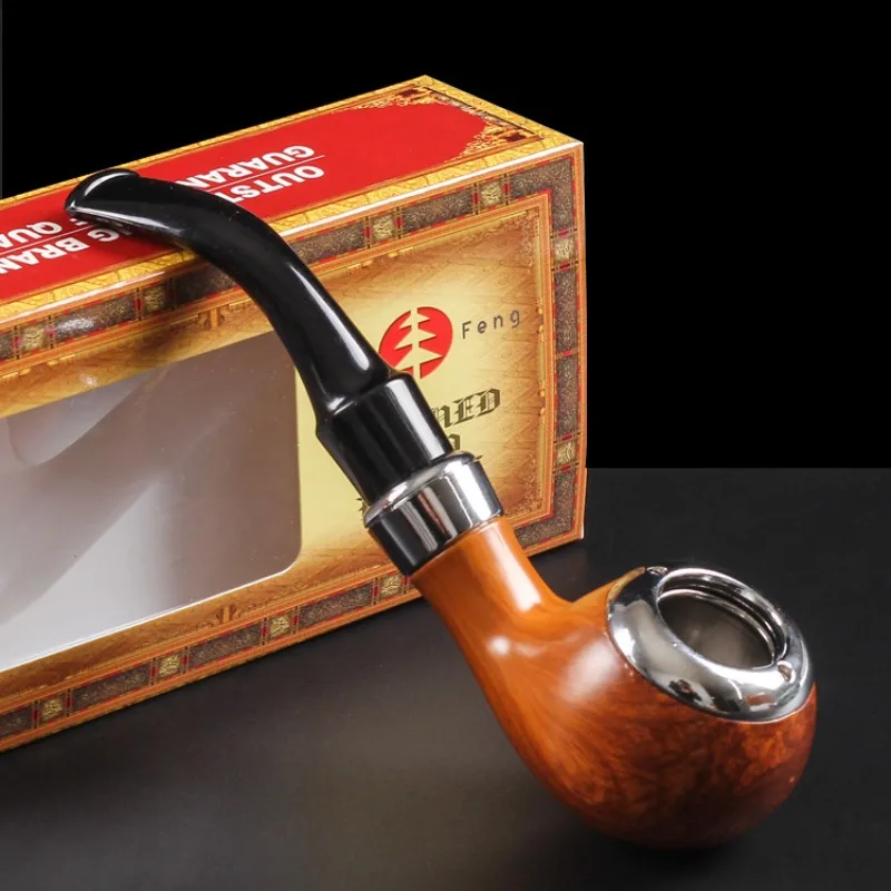 Washable Reusable Smoke Filter Hot Sale Portable Smoke Pipe Cleanable Healthy Tobacco Pipe Old Style Resin Smoking Accessories