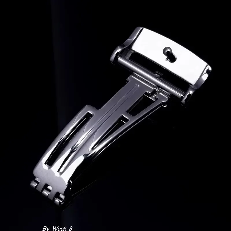 Solid Seamless Folding Clasp Stainless Steel Butterfly Buckle For AP 18mm 4 Colors Fashion Wristband Accessories Watchband