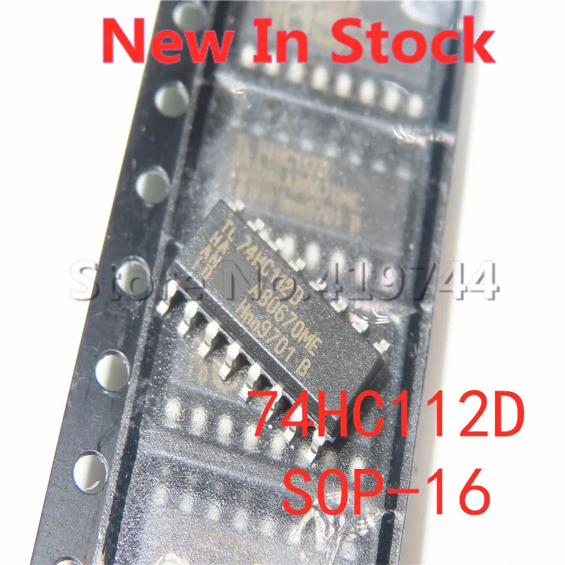 

10 шт./лот 74HC112 74HC112D SN74HC112DR SOP-16 SMD дифференциальный триггер/Строительная логическая микросхема, новая Оригинальная интегральная схема