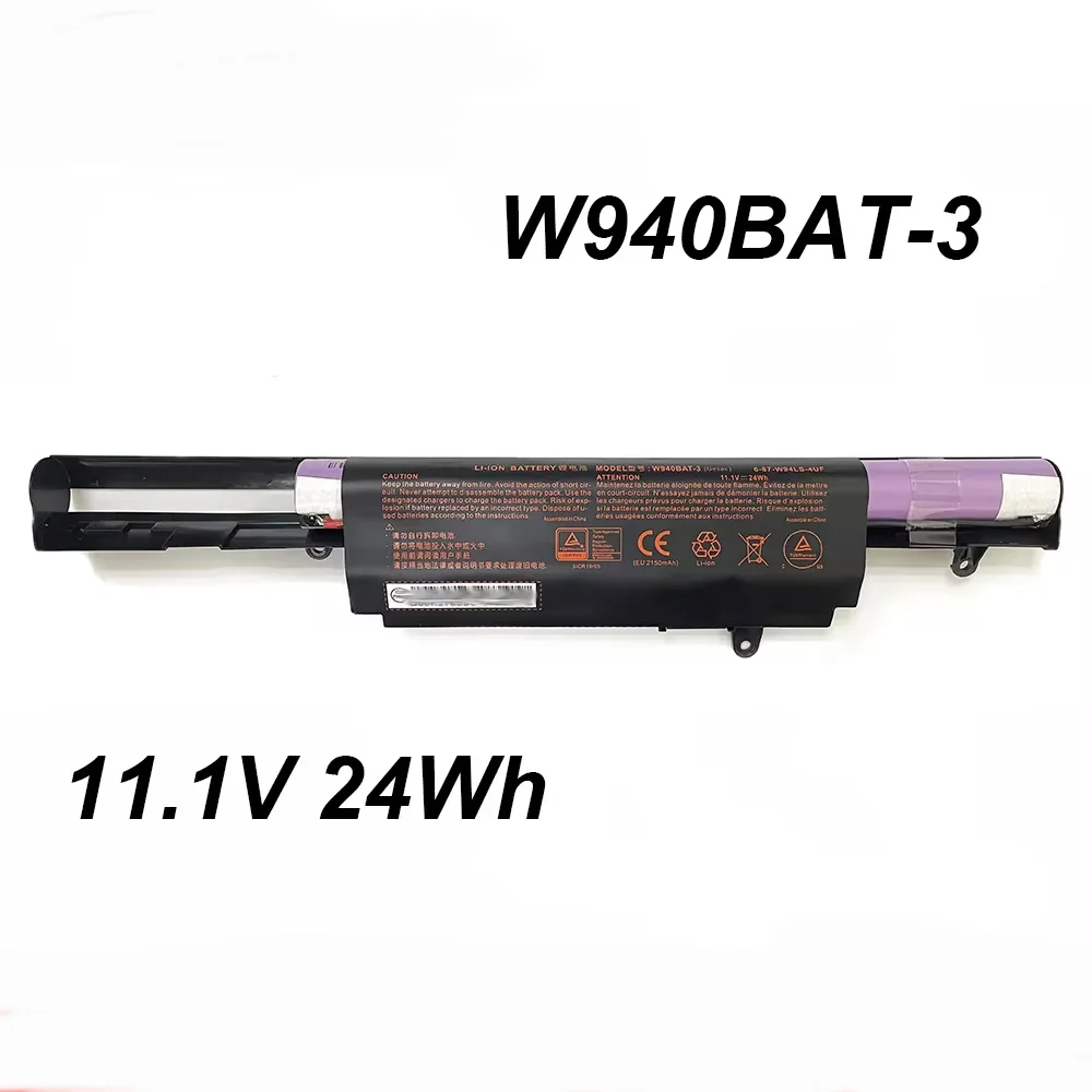 W940BAT-3 W940BAT-4 W940BAT-6 11.1V 24Wh Laptop Battery For Clevo W94LS Series 6-87-W940S-4UF 6-87-W940S-4271