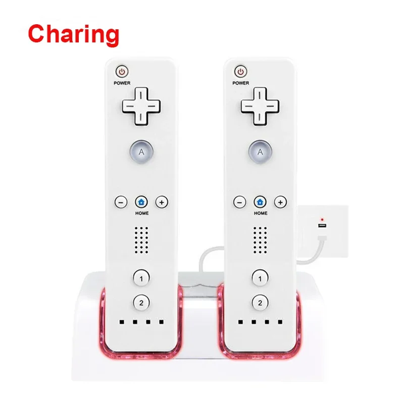 Battery Charger for Nintendo Wii U Wiiu Control Controller Docking Station Charging Dock Accessories Gamepad Stand Power Adapter