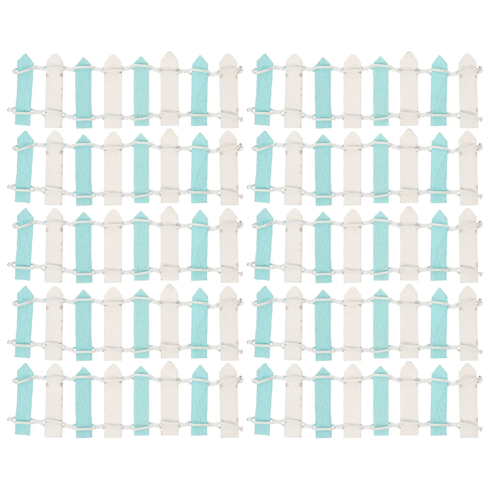 

10 шт., реалистичные мини-картонные заборы, мини-садовый забор, декоративный деревянный забор для микропейзажа, кукольный домик, аксессуары для фермы