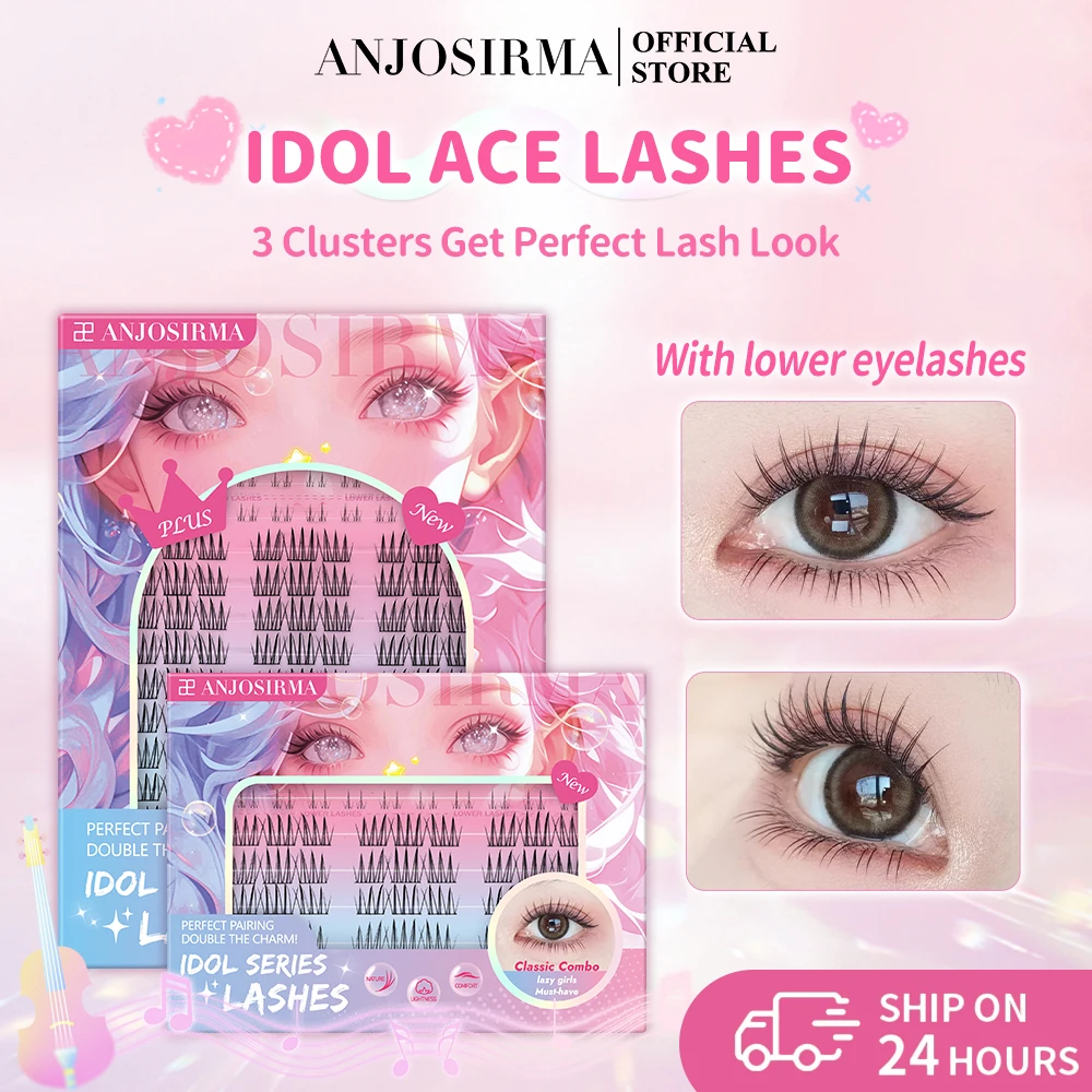 Anjosirma diy ריסים הרחבות צביר ריסים מלאכותיים הם להפחית ריסים טבעיים רכים לשימוש חוזר