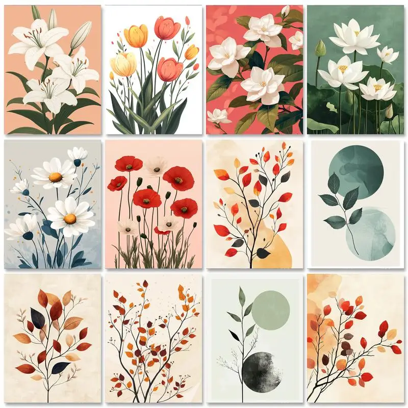 

RUOPOTY Frame Flowers Diy Painting By Numbers For Starter Kit Diy Crafts Adults Kits Handwork For Home Decors
