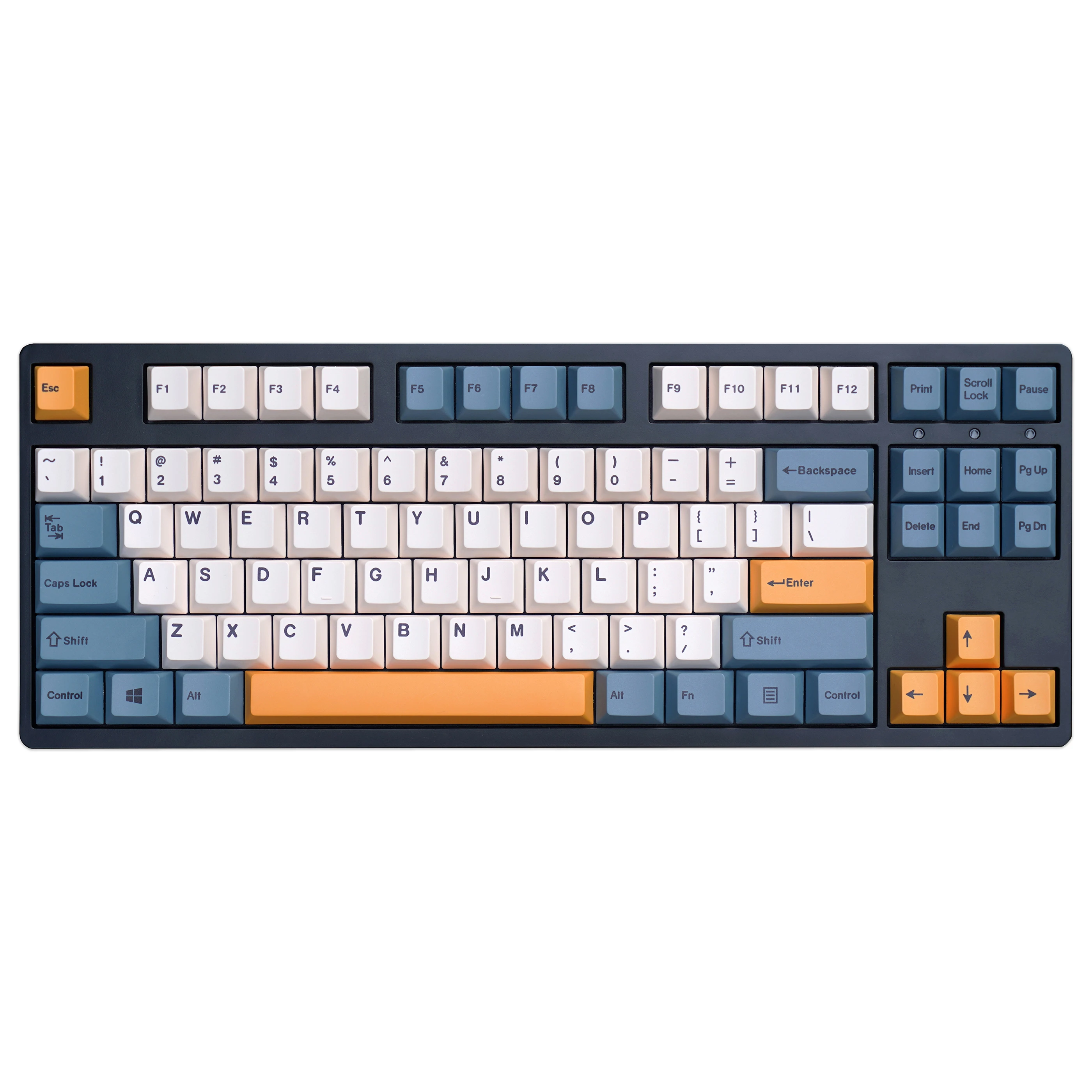 145 Keys/set Starry Night Keycaps PBT Dye Subbed Korean Key Caps Cherry Profile Apricot Yellow Keycap For MX Switch Keyboard