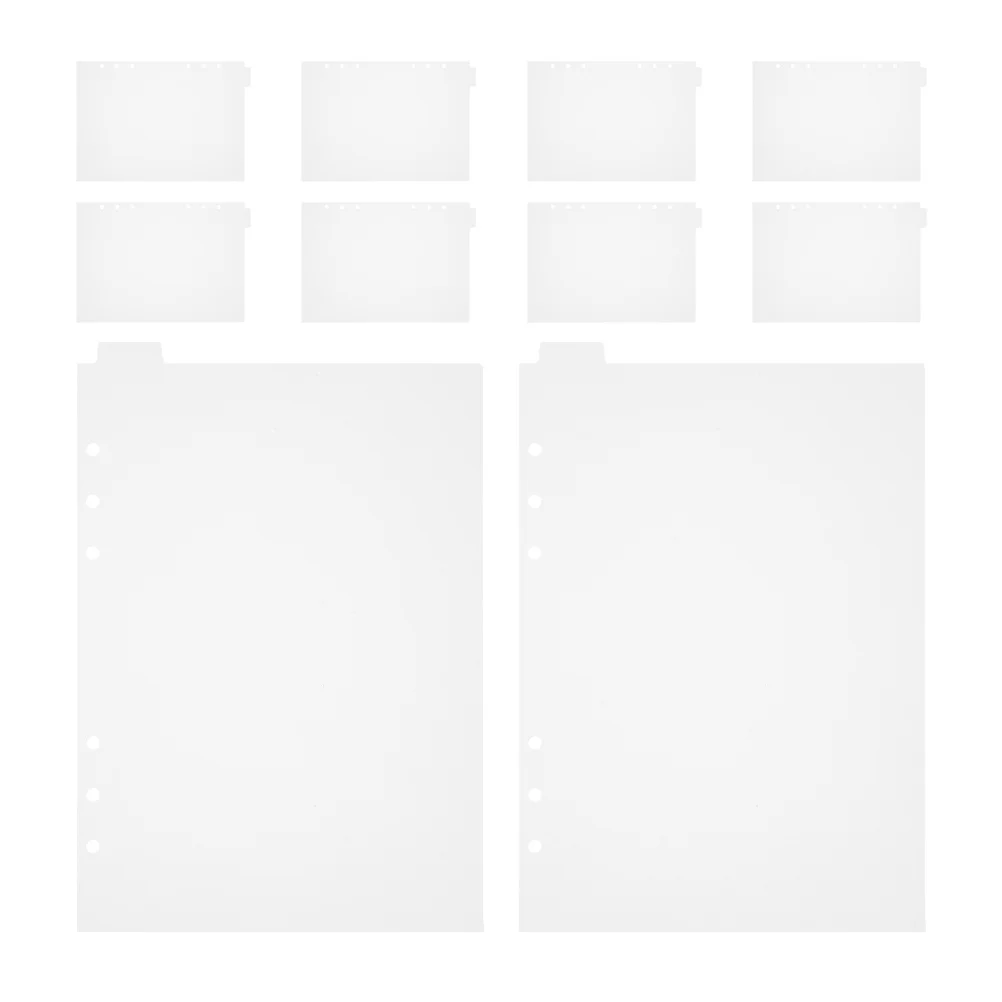 2 قطعة فواصل دفتر شفافة بولي كلوريد الفينيل الموثق علامات التبويب لمجلة غلاف فني الدفاتر صفحة علامات مقسم ورقة مكتب المدرسة