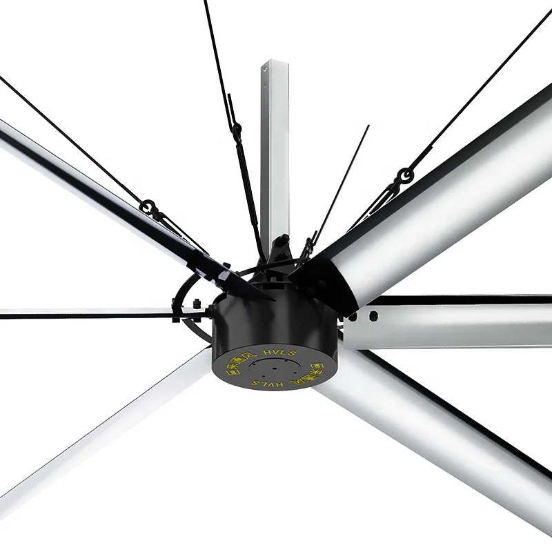 4M 3M 6 Blades Large HVLS Commercial Ceiling Fan For Sports Hall Ventilation
