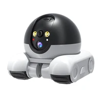 Caméra robot à double objectif WIFI, surveillance à double écran, 1080P HD, caméra de sécurité AI, suivi automatique, surveillance des bébés et des animaux de compagnie 3