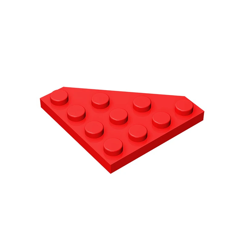 Gobricks GDS-554 Wedge, Plate 4 x 4 Cut Corner  compatible with lego 30503 pieces of children\'s DIY Building Blocks Technical