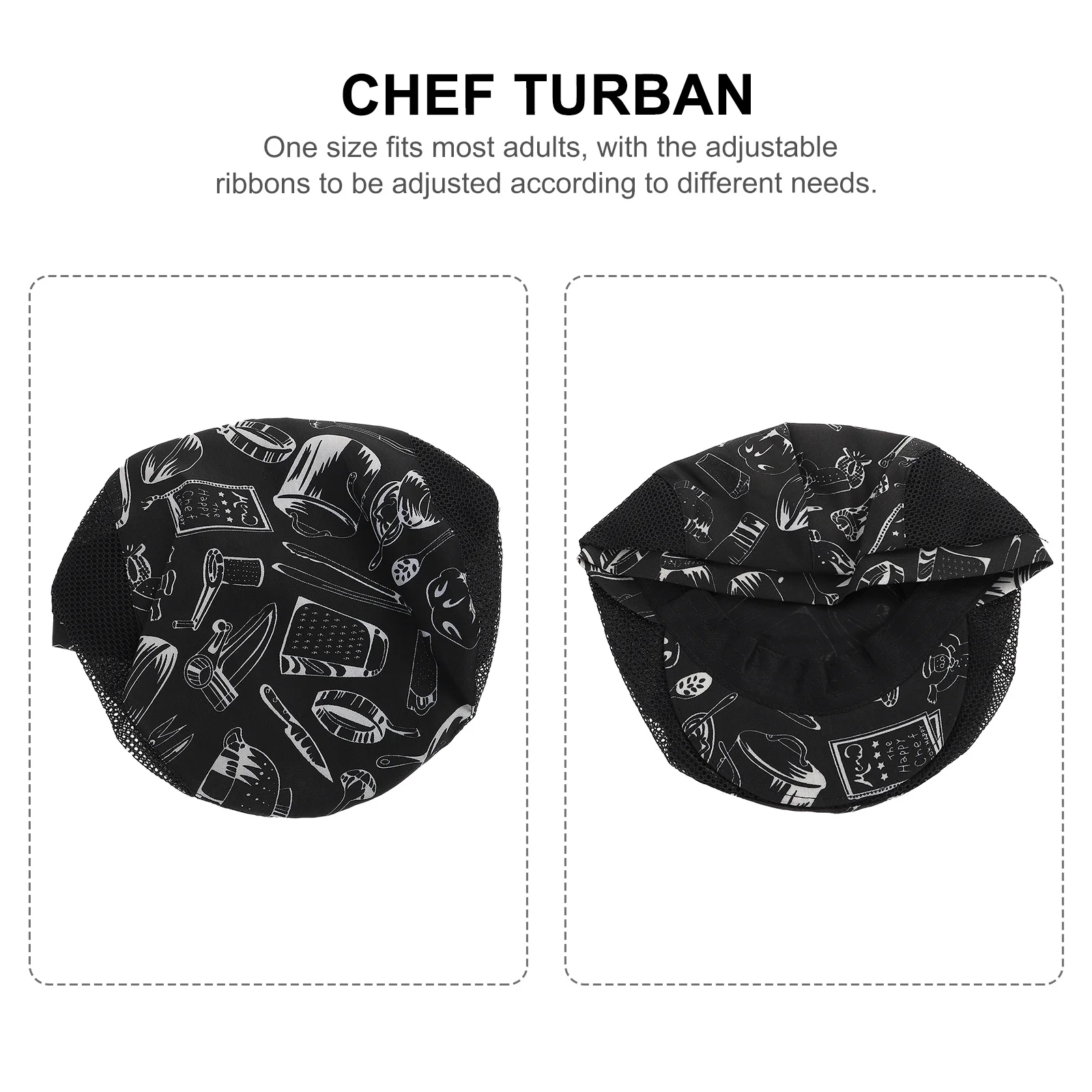 2Pcs Chef Beret Hat Breathable Cotton Cooking Caps Restaurant Waiter Kitchen Uniform Caps Chef Beret Hat Cook Hats