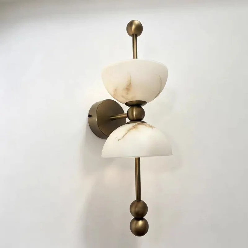 Vintage Decorative Design Wall Lamping Antique Imitation Marble Bedside Lamps Living Room Dining Room Bar Counter Pendant Light