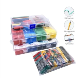 328PCS 164-780pcs Heat Shrink Tube Tubing Insulation Shrinkable Tube Assortment Electronic Polyolefin Wire Cable Sleeve Kit