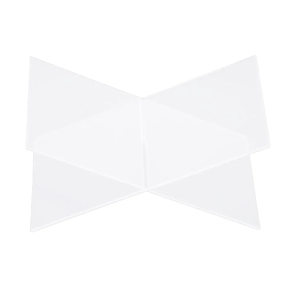 Clear Acrylic Book Stand Holder - 1set X-Shaped Design Acrylic Book Stand