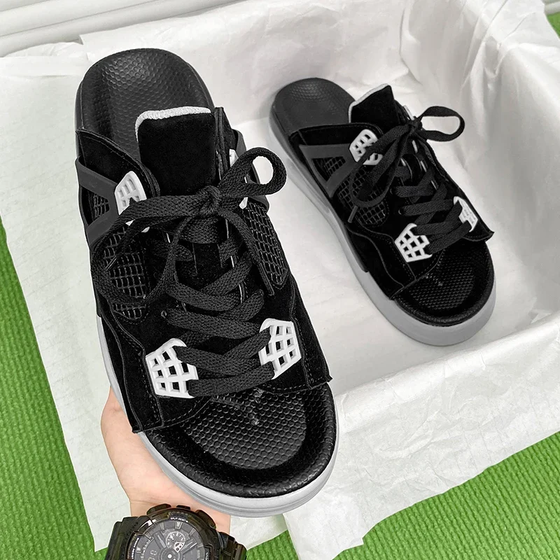 2024 Summer Hot Air Cushion Sports Shoes Lightweight and Trendy Casual and Versatile Slippers for Men and Women Couples